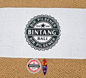 🕉 BALI BINTANG CERVEZA / TOALLA DE BAR, CORREDOR DE MESA, PEGATINA, CAMISETA, PATÍN 🕉 - Imagen 1 de 7