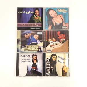 1990s Hip Hop / R&B CD Lot of 6 MC Lyte Foxy Brown Missy Elliott Aaliyah - Picture 1 of 3