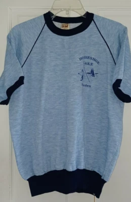 Sudadera Vintage Manga Corta Timbre Años 60 Raglán Contraste Dos Tonos Talla L Foto 1 de 4