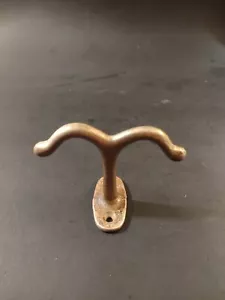 Doppio gancio vintage montaggio a soffitto in metallo - Foto 1 di 5