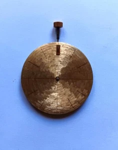 Movimiento de reloj de bolsillo cara abierta Benrus con esfera de color dorado año fiscal 3D como 1525/1526 - Imagen 1 de 4