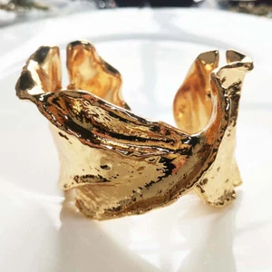 New Zara Abstract Open Bangle Cuff Gift Fashion Women Party Holiday Jewelry