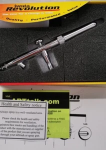Iwata Revolution SAR AIRBRUSH, Suction Fed, Single Action, .5mm tip Set Up...New - Picture 1 of 6