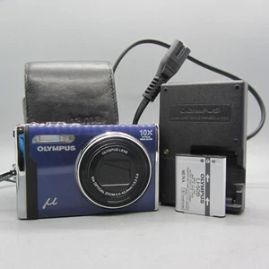 Olympus Digital Camera Mju 9000 12.0MP Blue Tested - Picture 1 of 11