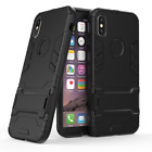 For Iphone 13 Pro Max 12 11 Xs Max Shockproof Hybrid Rubber Hard Kickstand Case