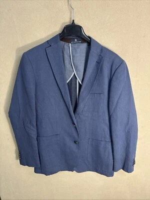 Hart Schaffner Marx Lino Algodón Elástico Para Hombre Pequeño S Sin Estructura A Medida Foto 1 de 4