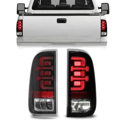 全新透明镜头全 LED 尾灯 适用于 2008 - 2016 年福特 F250 F350 F450 Super Duty — 第 1/4 张图片