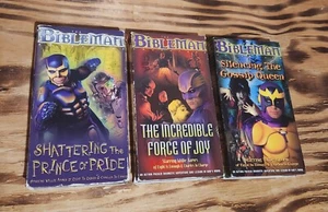 "THE BIBLEMAN ADVENTURE" VHS Lot of 3 Christian Videos 1999 - Picture 1 of 4