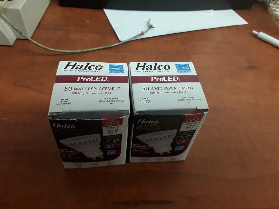 Halco ProLED 50 Watt Replacement MR16FL7/830/GU10/LED  3000K - Image 1 of 3