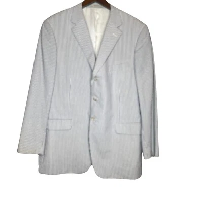 Blazer deportivo a rayas Island Pacific de John W. Nordstrom de algodón 46R Foto 1 de 4