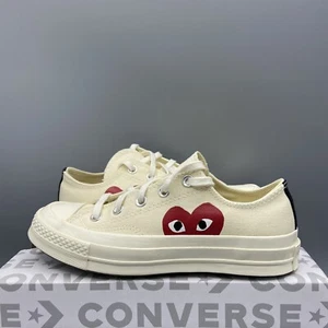 Converse Play Comme Des Garçons Single Heart Chuck 70 Canvas Schuhe UK 4 EU 36,5 - Bild 1 von 8