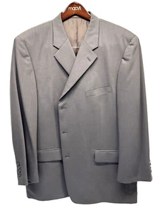Tasso Elba Mens Coat 48R Wool Brown Jacket Sport Coat 3 Button w Back Vent - Picture 1 of 21