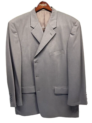 Tasso Elba Mens Coat 48R Wool Brown Jacket Sport Coat 3 Button w Back Vent - Image 1 of 4