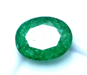 Pietra preziosa taglio ovale smeraldo verde certificato naturale 5,10 ct spedizione gratuita e regalo - Foto 1 di 9