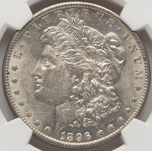Morgan Dollar 1896-O NGC AU-58! New Orleans. Lustrous. Consistent with the grade - Picture 1 of 4