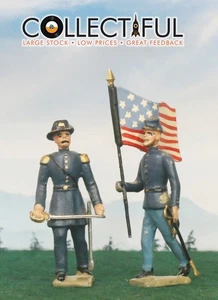 MIGNOT CGB - 2X FIGURAS PRINCIPALES - SOLDADO Y OFICIAL DE LA UNIÓN AMERICANA - GUERRA CIVIL🔥542 - Imagen 1 de 4