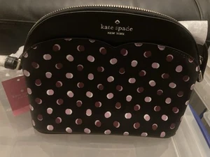 Kate Spade Dome Crossbody Bag Payton Fiesta Dot Black Multicolour New With Tags - Picture 1 of 5
