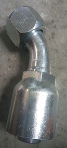 Parker -16 Fitting 45º Female JIC Swivel Short Elbow 1" Hydraulic Hose Crimp End - Picture 1 of 2