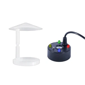Nebulizzatore ad ultrasuoni USB 4 LED con paraspruzzi, fontana interna acqua3609 - Foto 1 di 5