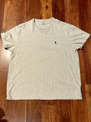 Men’s Polo Ralph Lauren Classic Fit Crew Neck T-Shirt Sz XL Pre-Owned Beige - Image 1 of 4