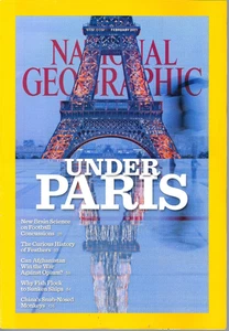 National Geographic Magazine February 2011 - Under Paris Football Concussions - Picture 1 of 1