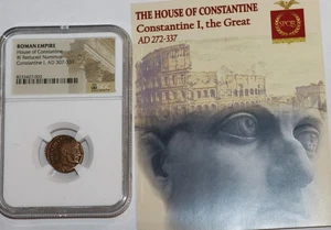 AUTHENTIC ROMAN COIN CONSTANTINE I THE GREAT AD 307-337 NGC CERTIFIED COA 2957 - Picture 1 of 3