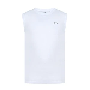 Slazenger Mens Sleeveless T Shirt Tee Top Round Neck Cotton - Picture 1 of 40