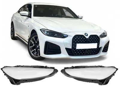 PAIR Headlamp GLASS Headlight LENS front SET for BMW 4 Series G22 G23 2020 -2023 - Image 1 of 4
