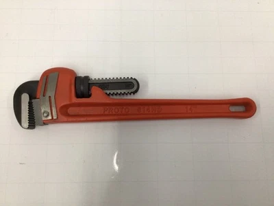 PROTO J814HD Pipe Wrench,I-Beam,Serrated,14" 3R415 - Image 1 of 4