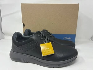 Zapatilla deportiva Clarks Motion Trek PT para hombre, cuero negro, 10 - Imagen 1 de 5