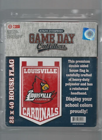 Louisville Cardinals 2 Sided Premium House Flag Banner 28" x 40" Cover