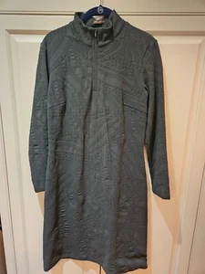J Mclaughlin Green Knee Length Long Sleeve High Collar Dress; Size M - Picture 1 of 6