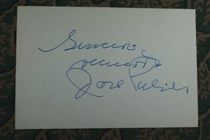 Jose Polido - MEXICAN CINEMA - Gángsters contra charros - Autographed 1966 - Picture 1 of 2