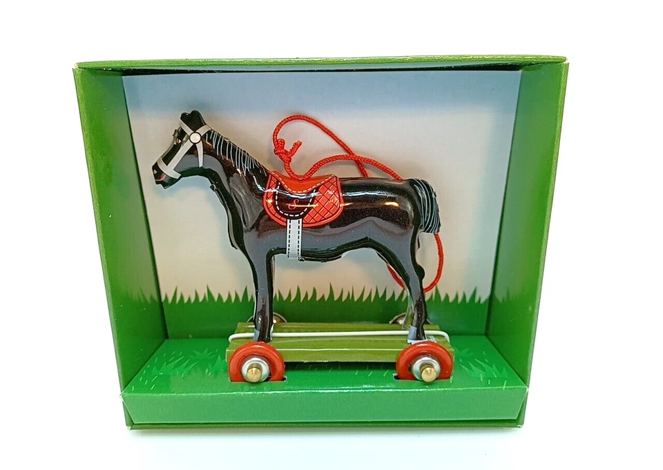 Blechspielzeug - Pferd schwarz zum hängen - Schylling PENNY TOY - Baumschmuck - Bild 1 von 1