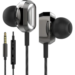 Betron Pro-X7 Wired In Ear Earphones Noise Isolating Earbuds Mic Dual Drivers - Picture 1 of 5