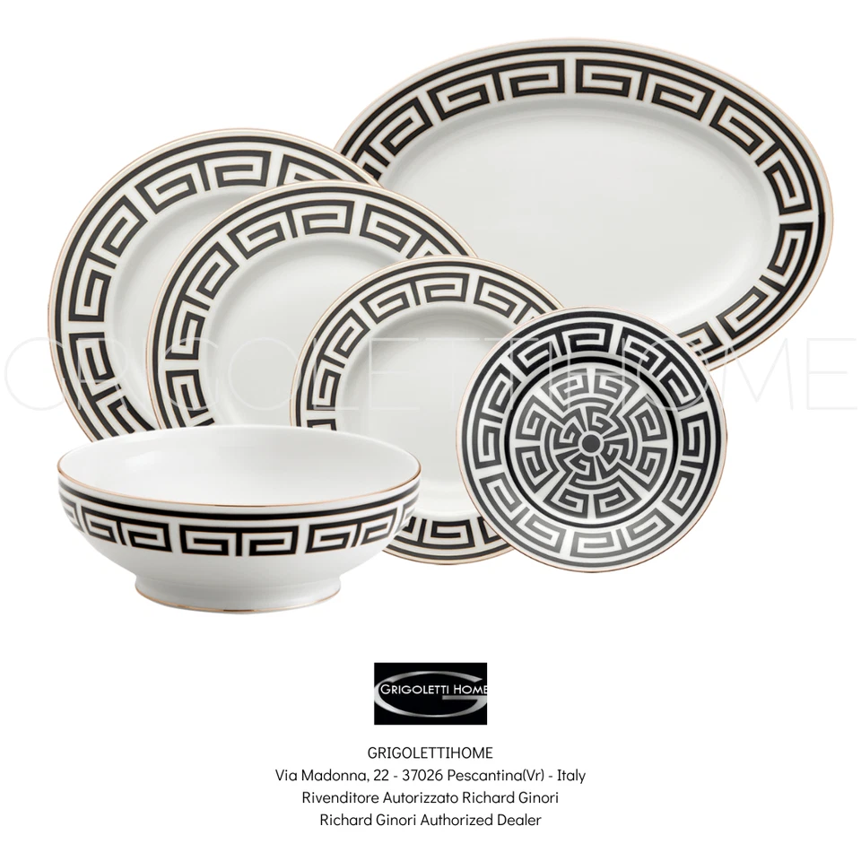 Richard Ginori - Impero Blanc Bols a soupe Café 14 Pièces x 12 gens revendeur