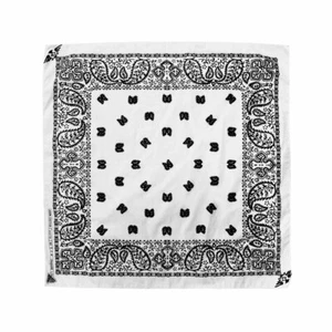 FOULARD BANDANA 100% COTONE 50x50 cm bianco BD013 - Imagen 1 de 1