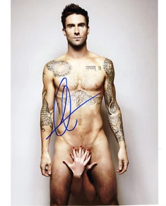 Adam Levine Autographe Rouge Foncé 5 Autographe Sexiest Man Alive - Bild 1 von 1