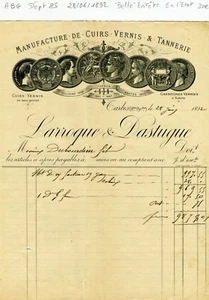 Dépt 65 - Tarbes - Belle Entête Secteur de la Tannerie du 28/06/1892 A Voir !! - Bild 1 von 1
