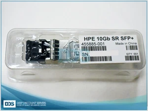 NOB 456096-001 HPE 10GBASE-SR SFP+ LC 10GBASE-SR Mod MMF,850nm,300m 455885-001 - Picture 1 of 2