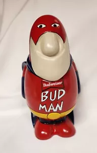 BUDWEISER BUD MAN GENUINE RED BEER STEIN MUG / CUP - BRAZIL CERAMARTE RARE - Picture 1 of 11