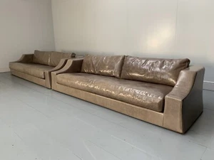 UVP £28.000 - Paar Baxter of Italy 4-Sitzer Sofas - in grau braun ""Toskana - Bild 1 von 14