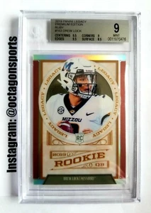 2019 PANINI LEGACY RUBY PRIZM DREW LOCK RC! 1/100! BGS 9! 1/1! FIRST! GIANTS! - Picture 1 of 4