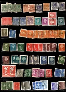 Mixed lot of Netherlands stamps and postcard - Picture 1 of 5