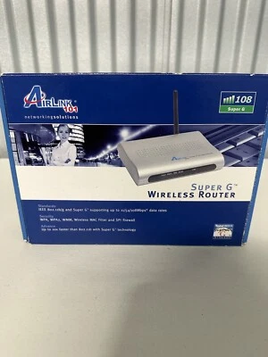NEW Airlink AR430W 54 Mbps 4-Port 10/100 Wireless G Router - Image 1 of 2