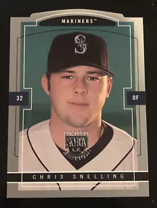 Skybox Limited #152 2004 Chris Snelling plateado troquelado novato #d 110/299! MARINER - Imagen 1 de 2