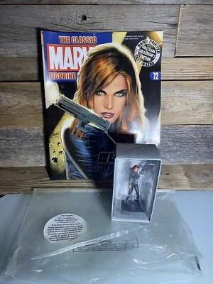 Black Widow #72 pintado a mano Eaglemoss ¡Estatuilla clásica de plomo Marvel!  Fig + Mag Foto 1 de 4