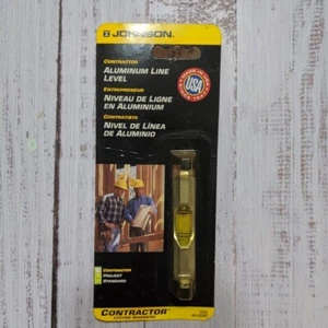 Johnson Contractor 3" Aluminum Line Level USA Made - Picture 1 of 3