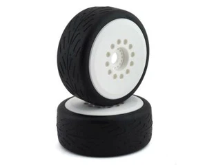 JConcepts Speed Claw Belted Tire Pre-Mounted w/Cheetah Speed-Run Wheel (White) - Picture 1 of 4