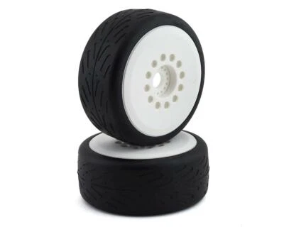 JConcepts Speed Claw Belted Tire Pre-Mounted w/Cheetah Speed-Run Wheel (White) - Image 1 of 4